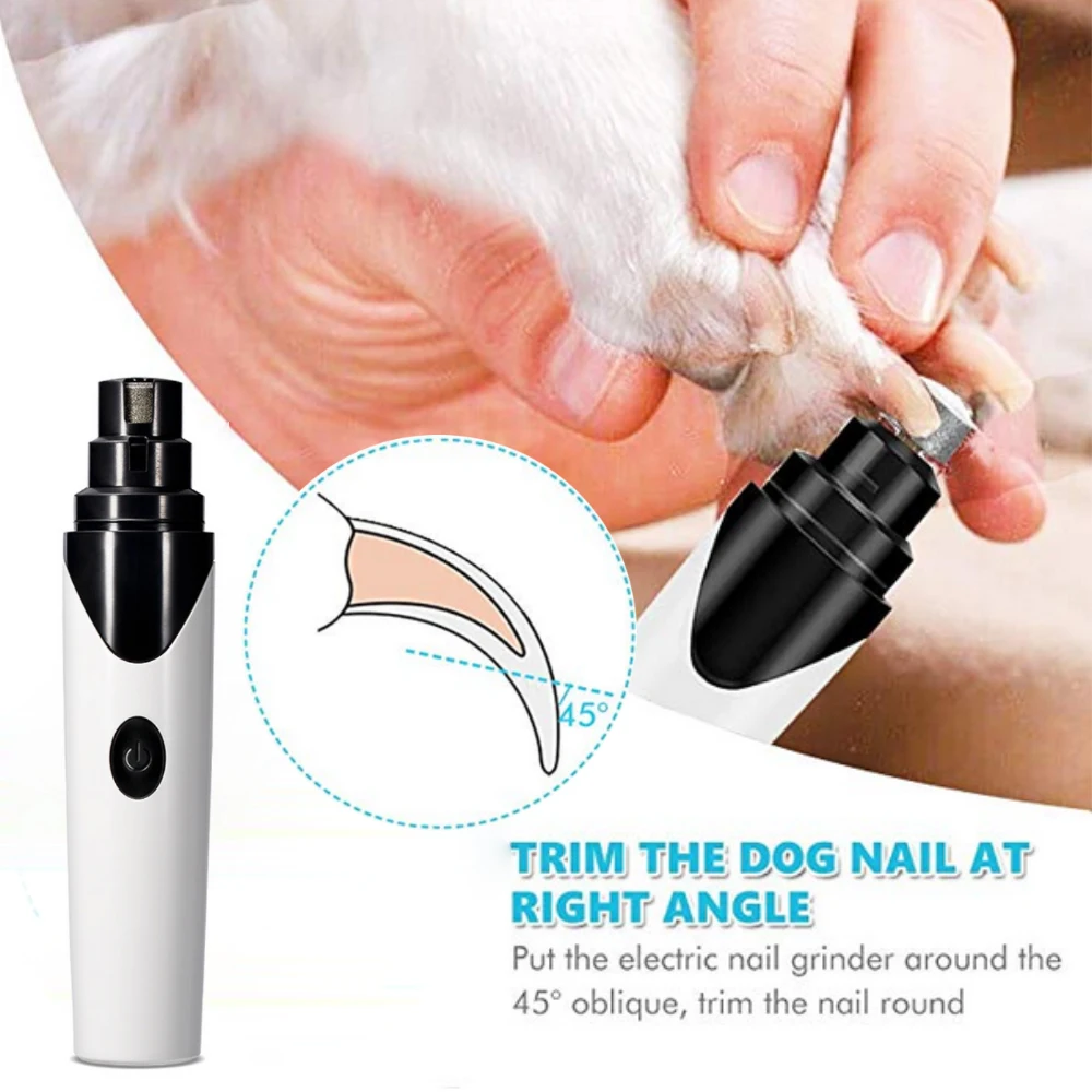 

Rechargeable Pet Nail Grinder Dog Nail Clippers Painless USB Electric Cat Paws Nail Cutter Grooming Trimmer File US Dropshipping