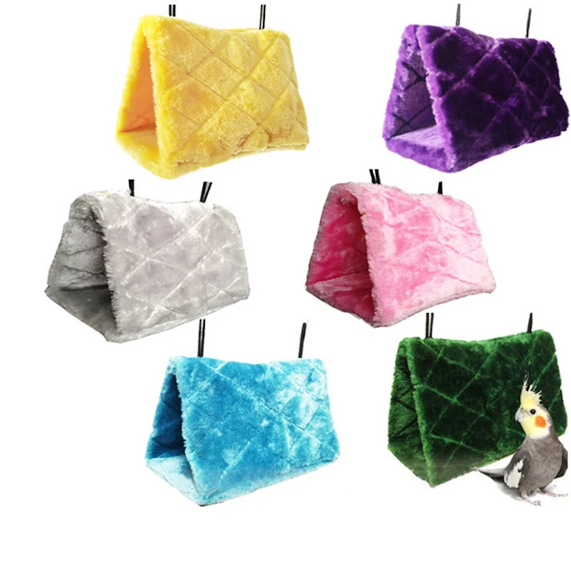 Parrot Bird Soft Plush Hammock Hamster Nest Winter Warm Cotton Hanging Bed Cave Cage House For Parrots Birds toy Supplies
Parrot Bird Soft Plush Hammock Hamster Nest Winter Warm Cotton Hanging Bed Cave Cage House For Parrots Birds toy Supplies