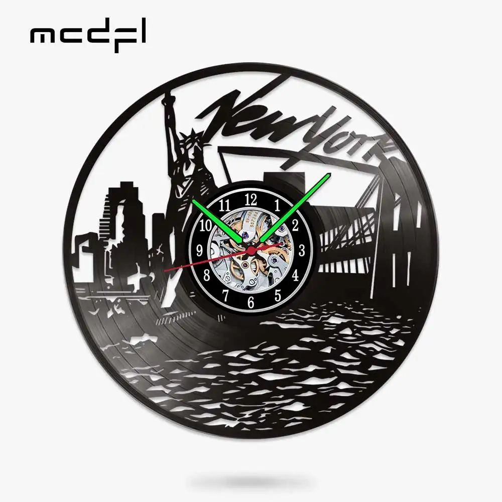 MCDFL New York City Wall Clock with Backlight Modern 3d Watch Home Design Quartz Clock Mechanism Bedroom Decoration Living Room 
MCDFL New York City Wall Clock with Backlight Modern 3d Watch Home Design Quartz Clock Mechanism Bedroom Decoration Living Room