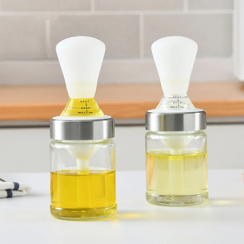 1 Pcs Portable Silicone Oil Bottle with Brush Grill Oil Outdoor Kitchen Cooking Barbecue Baking Brush with Glass Bottle Supplies
1 Pcs Portable Silicone Oil Bottle with Brush Grill Oil Outdoor Kitchen Cooking Barbecue Baking Brush with Glass Bottle Supplies