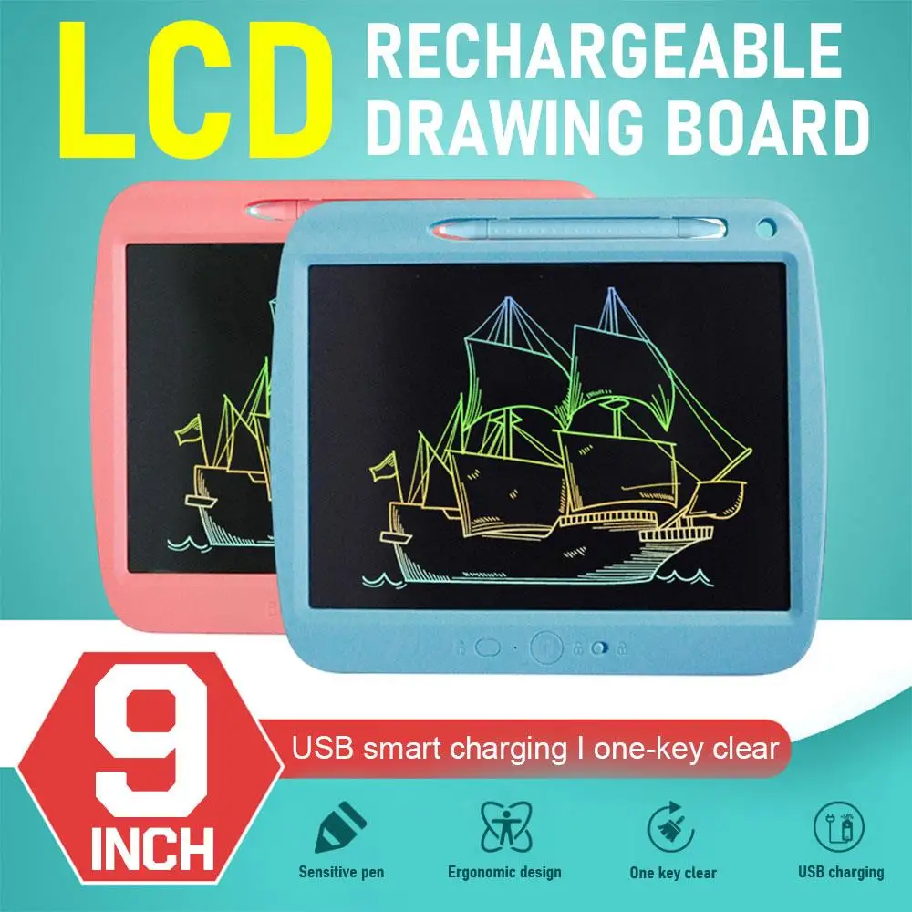 Ultra Thin Handwriting Pads Calligraphy Graffiti Cartoon 9 Inches LCD Charging Graphics Board Drafting Doodling
Ultra Thin Handwriting Pads Calligraphy Graffiti Cartoon 9 Inches LCD Charging Graphics Board Drafting Doodling