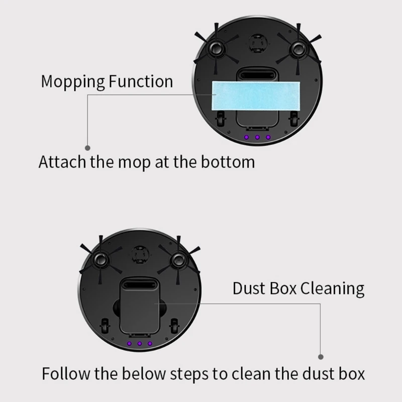 Wireless Auto Robotic Vacuums w/ UV Light Sweeping Vaccum Mopping 3-in-1 USB Rechargeable for Ceramic Tile Wood Floor
Wireless Auto Robotic Vacuums w/ UV Light Sweeping Vaccum Mopping 3-in-1 USB Rechargeable for Ceramic Tile Wood Floor