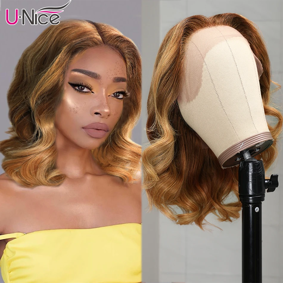 Unice Hair 13x4 Celebrity Wavy Lace Front Human Hair Wigs Blonde Balayage Highlight Bob Wig Brazilian Body Wave Lace Front Wig
Unice Hair 13x4 Celebrity Wavy Lace Front Human Hair Wigs Blonde Balayage Highlight Bob Wig Brazilian Body Wave Lace Front Wig