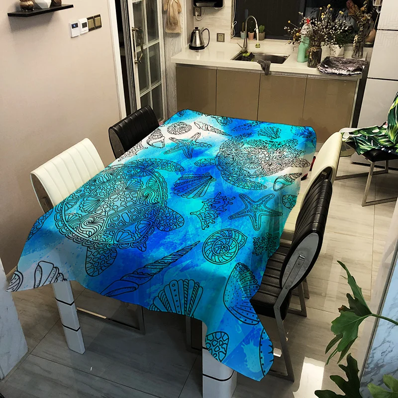 Washable household waterproof tablecloth, printed with colorful sea bottom pictures
Washable household waterproof tablecloth, printed with colorful sea bottom pictures