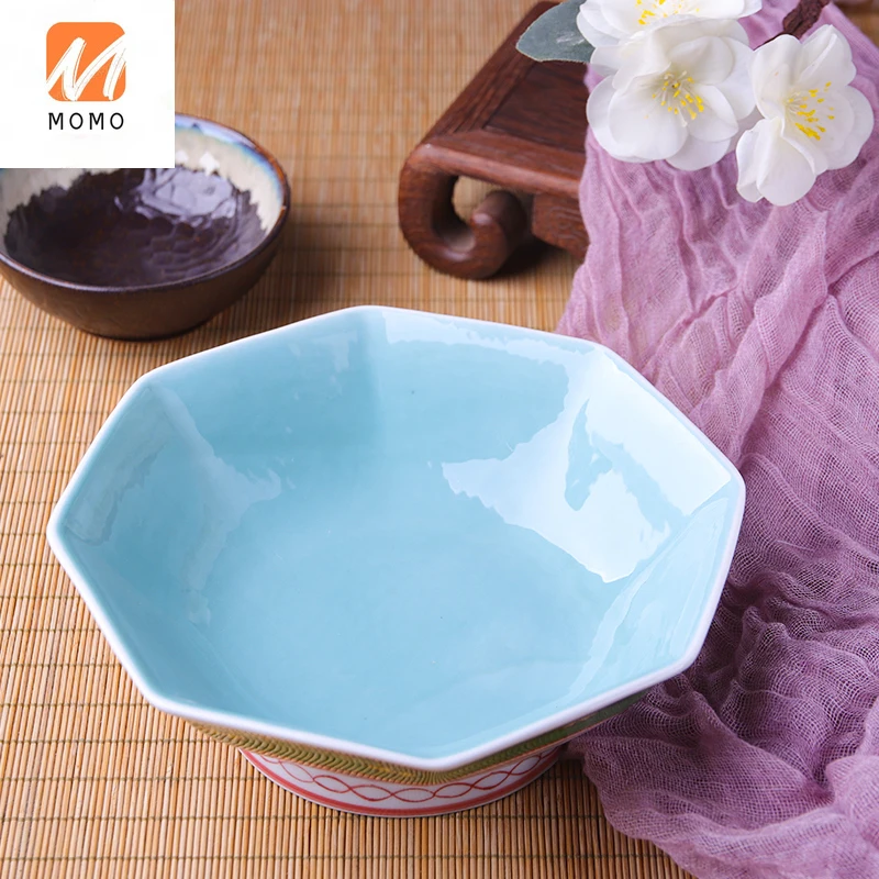Chinese High Leg Salad Bowl Creative Ceramic Octagonal Bowl Hotel Fruit Dim Sum Plate Japanese Salad Plate Sashimi Bowl
Chinese High Leg Salad Bowl Creative Ceramic Octagonal Bowl Hotel Fruit Dim Sum Plate Japanese Salad Plate Sashimi Bowl