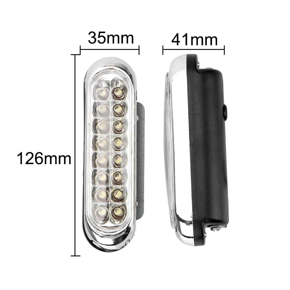 LEEPEE 2pcs 16 LED DRL Day Driving Light Universal Car Van Car Daytime Running Light Fog White Light
LEEPEE 2pcs 16 LED DRL Day Driving Light Universal Car Van Car Daytime Running Light Fog White Light