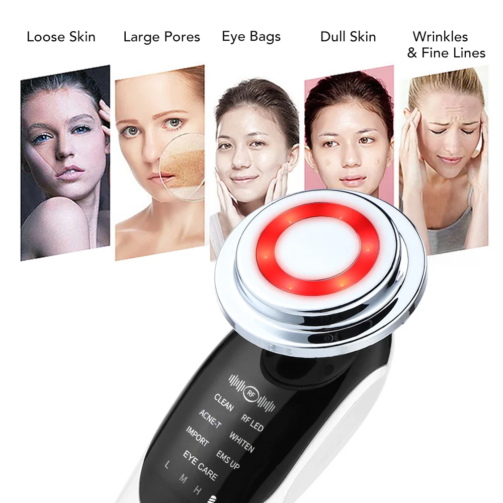7 in 1 RF&EMS LED Facial Massager Lifting Device Vibration Skin Rejuvenation Wrinkle Remover Deep Clean Beauty Device
7 in 1 RF&EMS LED Facial Massager Lifting Device Vibration Skin Rejuvenation Wrinkle Remover Deep Clean Beauty Device