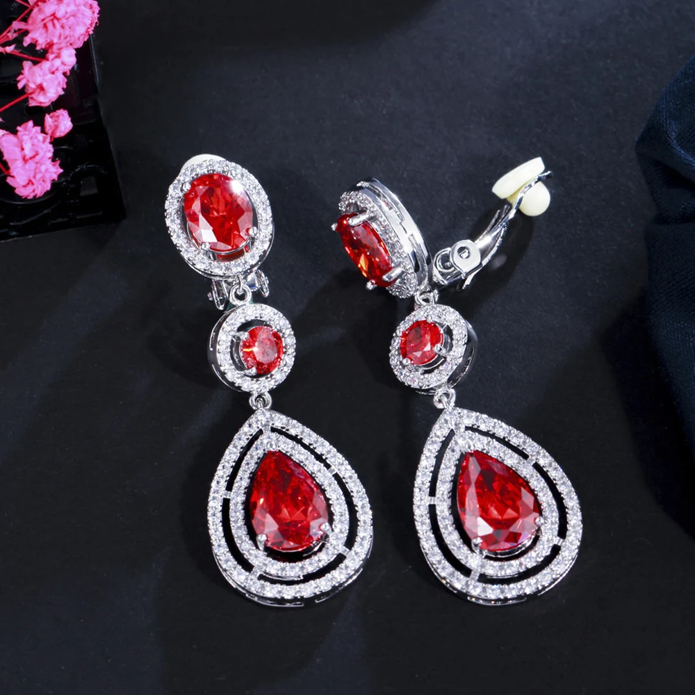 ThreeGraces Elegant Red CZ Crystal Long Water Drop No Pierced Hole Ear Clip On Earrings for Women Wedding Party Jewelry EJ0027
ThreeGraces Elegant Red CZ Crystal Long Water Drop No Pierced Hole Ear Clip On Earrings for Women Wedding Party Jewelry EJ0027