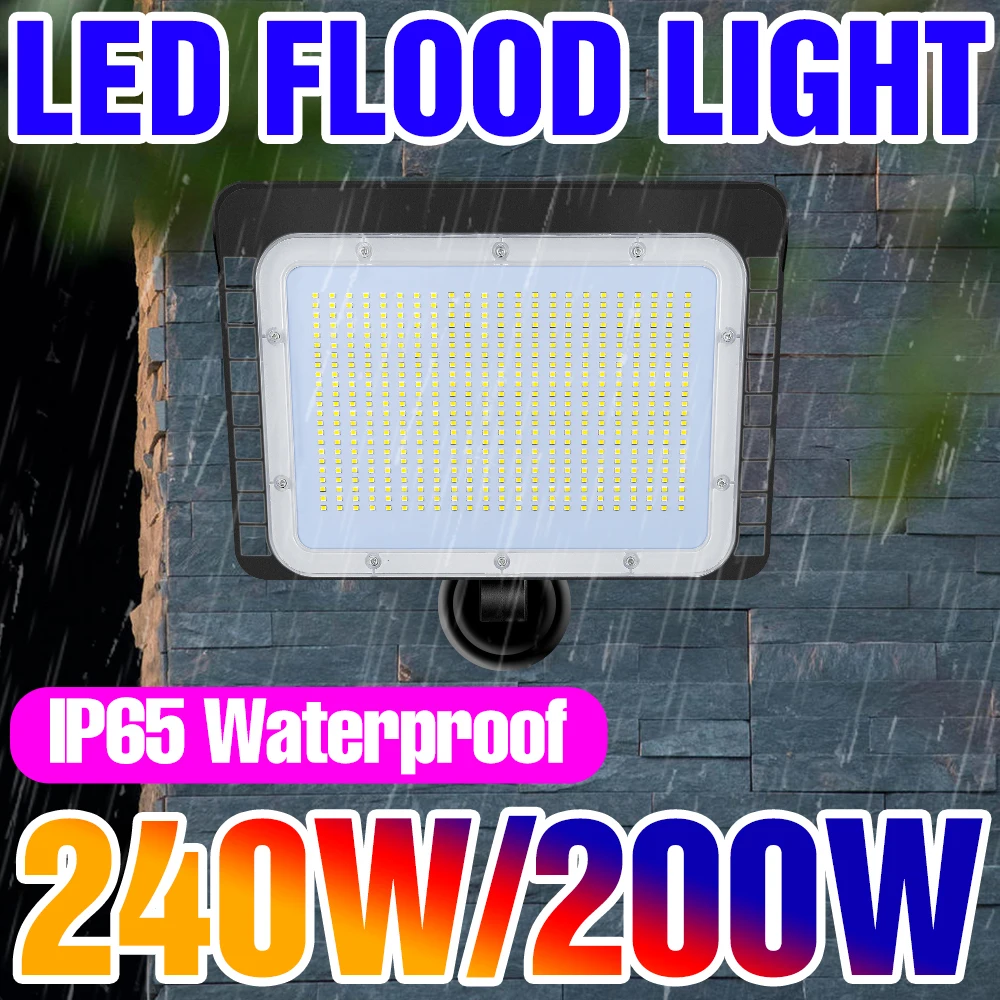 

LED Outdoor Flood Lamp Outdoor Spotlight 220V LED Street Bulb 50W 60W 80W 100W 120W 150W 200W 240W LED Waterproof Garden Lamp