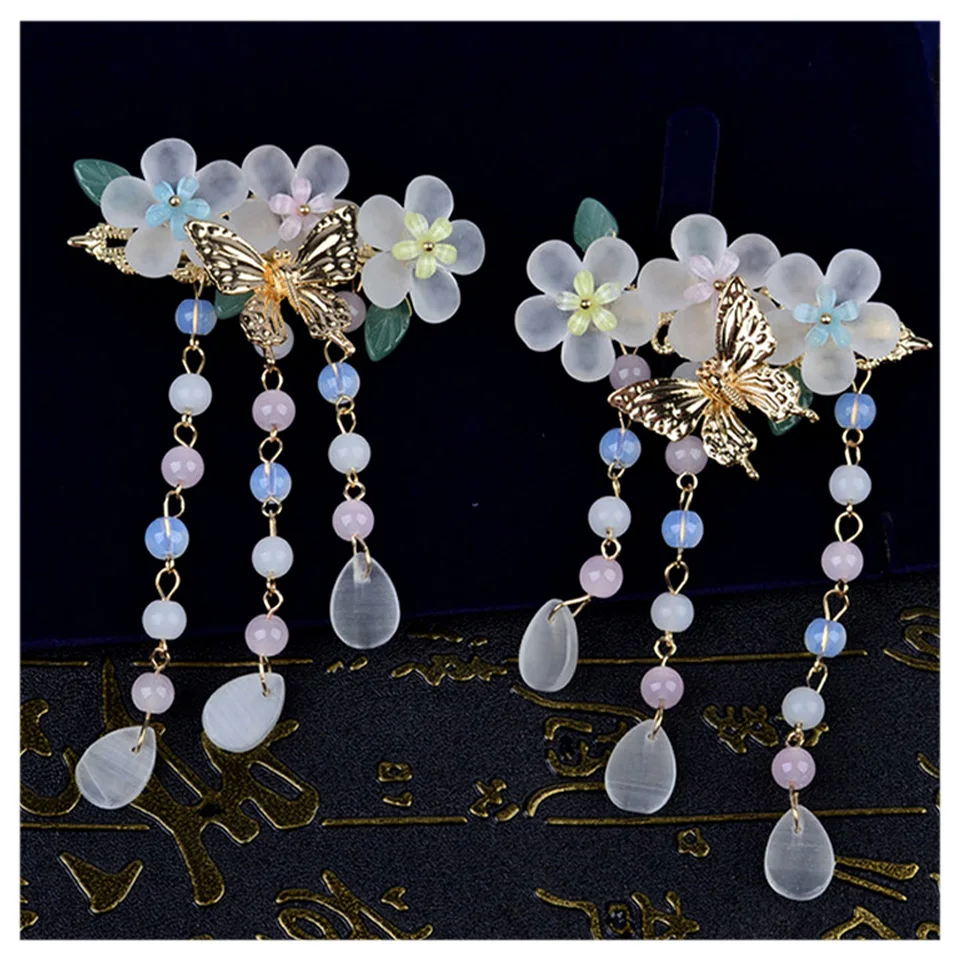 New Style Variety of Options Hanfu Hair Accessory Butterfly Love Flower Hair Sticks Jewelry Fairy Cat Eyes Tassel Hair Clip
New Style Variety of Options Hanfu Hair Accessory Butterfly Love Flower Hair Sticks Jewelry Fairy Cat Eyes Tassel Hair Clip
