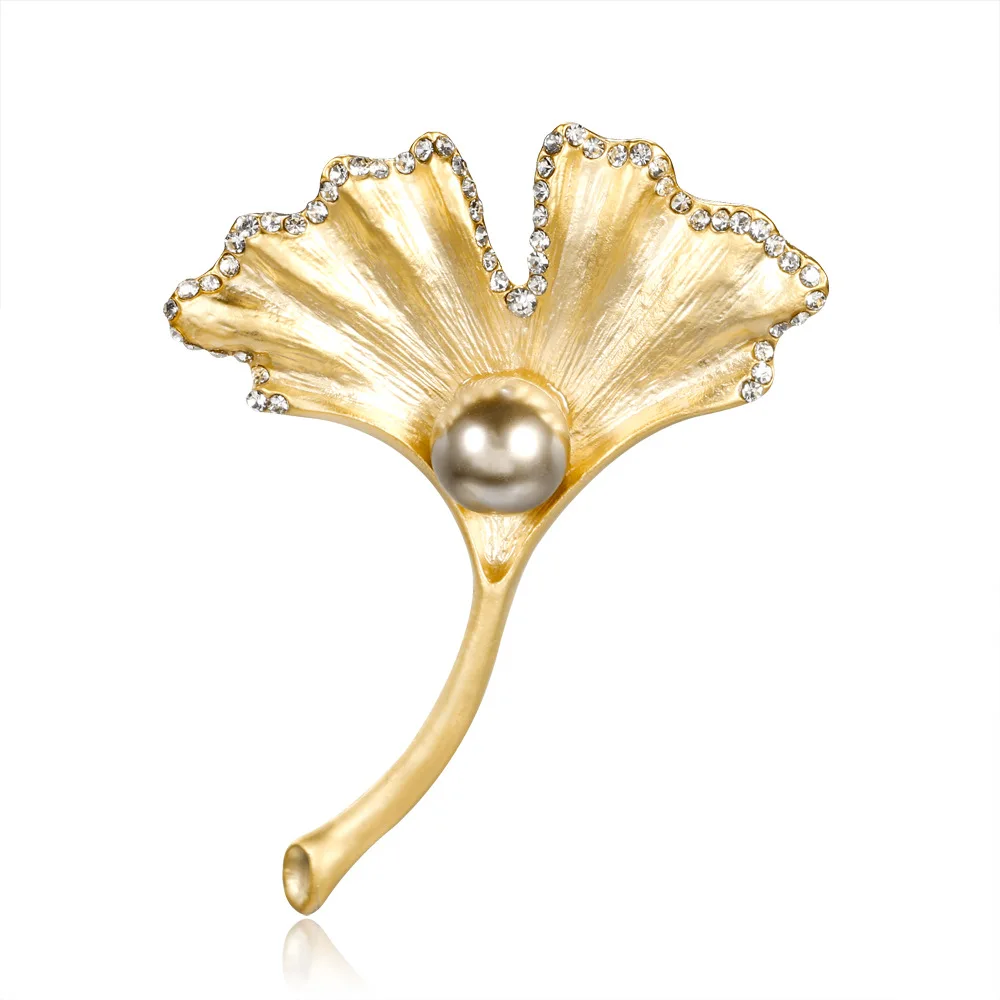 Vintage Crystal Brooch leaf Fashion Plant Ginkgo leaf Brooches For Women Jewelry Female cardigan Badges Gift Paty Enamel Pin
Vintage Crystal Brooch leaf Fashion Plant Ginkgo leaf Brooches For Women Jewelry Female cardigan Badges Gift Paty Enamel Pin