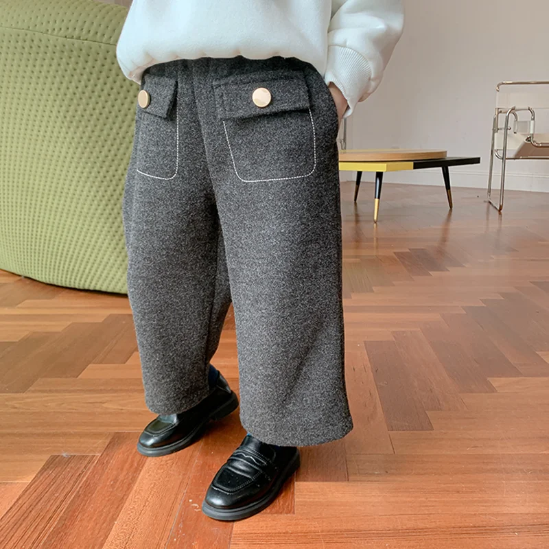 Mila Chou New Girls Pants Kids Winter Autumn Clothes fashion children pants for baby girl trousers 90~140 Woolen pants
Mila Chou New Girls Pants Kids Winter Autumn Clothes fashion children pants for baby girl trousers 90~140 Woolen pants