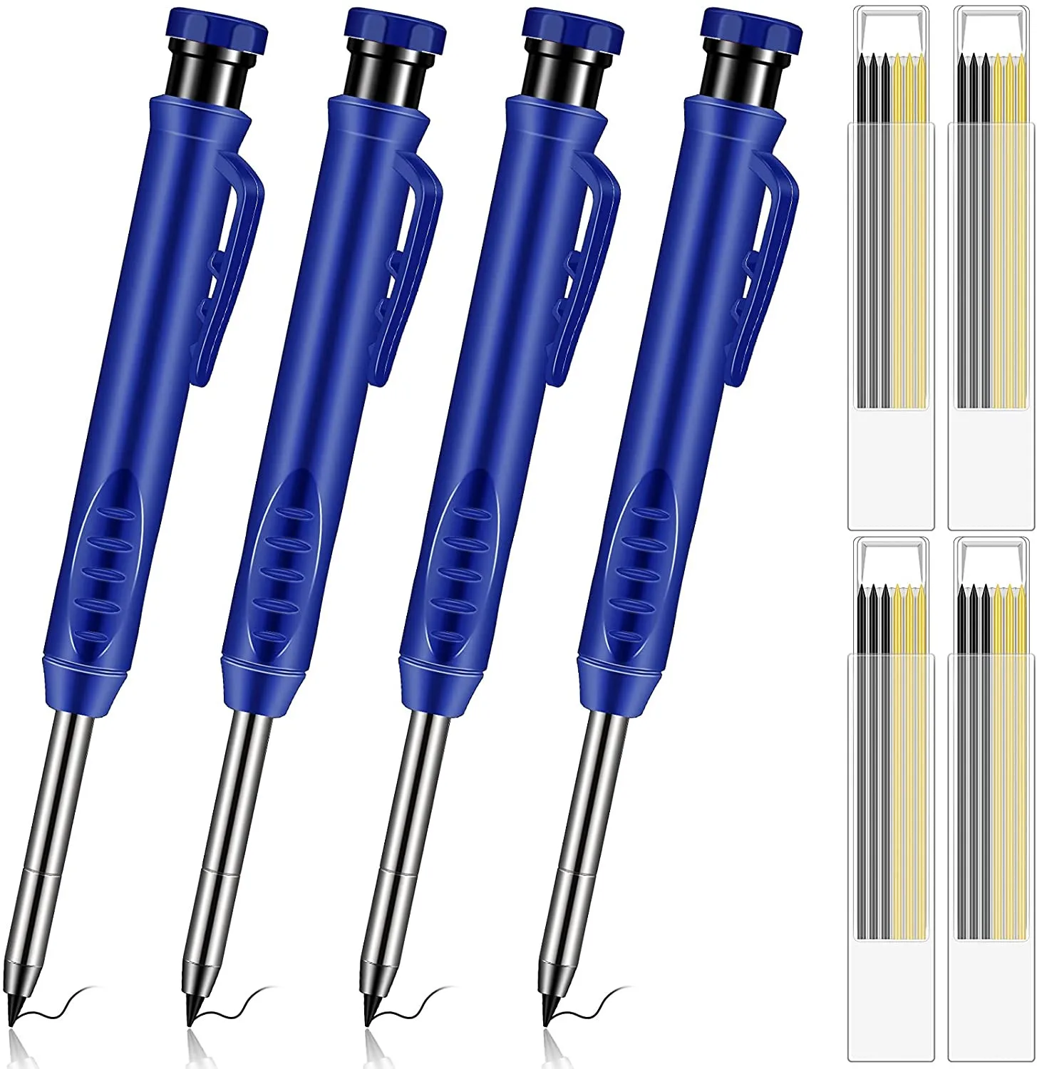 Solid Carpenter Pencil Set With Built-in Sharpener Deep Hole Mechanical Pencil Marking Tool Woodworking Tools Drawing Crafting
Solid Carpenter Pencil Set With Built-in Sharpener Deep Hole Mechanical Pencil Marking Tool Woodworking Tools Drawing Crafting