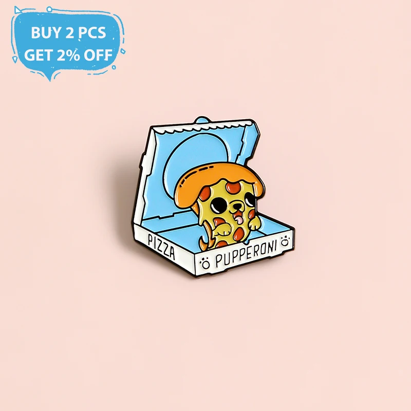 Puppy Pizza Enamel Pin Custom Brooches for Shirt Lapel Bag Creative Badge Fun Take-out Food Dog Jewelry Gift for Kids Friends
Puppy Pizza Enamel Pin Custom Brooches for Shirt Lapel Bag Creative Badge Fun Take-out Food Dog Jewelry Gift for Kids Friends