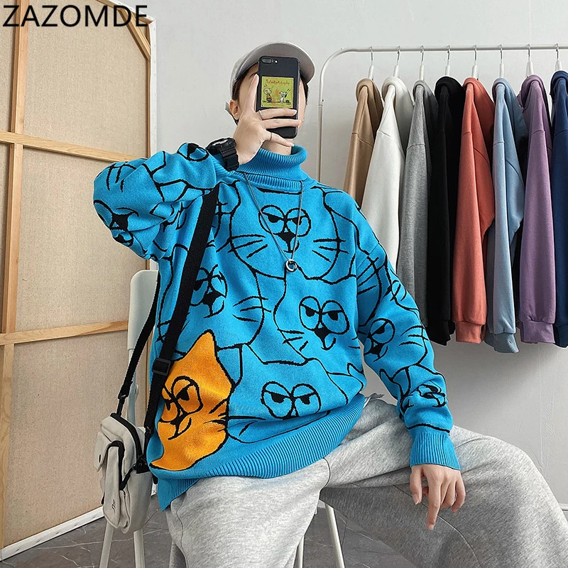 ZAZOMDE мужские Свитеры с высоким воротом осень-зима пачку Одежда для кошек 2020 тянуть M-2xl Корея Стиль повседневные Стандартный пуловеры, теплая
ZAZOMDE мужские Свитеры с высоким воротом осень-зима пачку Одежда для кошек 2020 тянуть M-2xl Корея Стиль повседневные Стандартный пуловеры, теплая