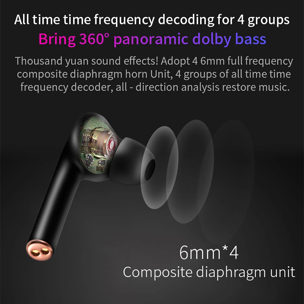 Wireless Microphone Earphones IPX7 Waterproof Earphones LED Display Charging Case HD Stereo Built-in Bluetooth 5.2 Earphones
Wireless Microphone Earphones IPX7 Waterproof Earphones LED Display Charging Case HD Stereo Built-in Bluetooth 5.2 Earphones