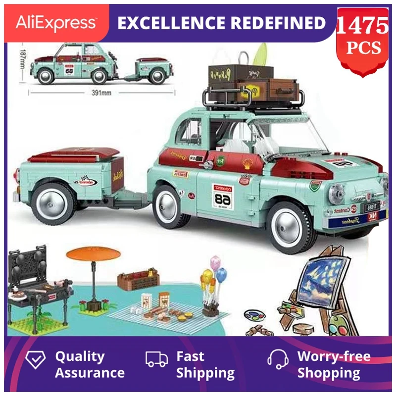 Moc Assembly Idead Tourist Picnic Car Trailer Tractor Diy Building Block Set Transport Children's Educational Bricks Toys Gifts
Moc Assembly Idead Tourist Picnic Car Trailer Tractor Diy Building Block Set Transport Children's Educational Bricks Toys Gifts