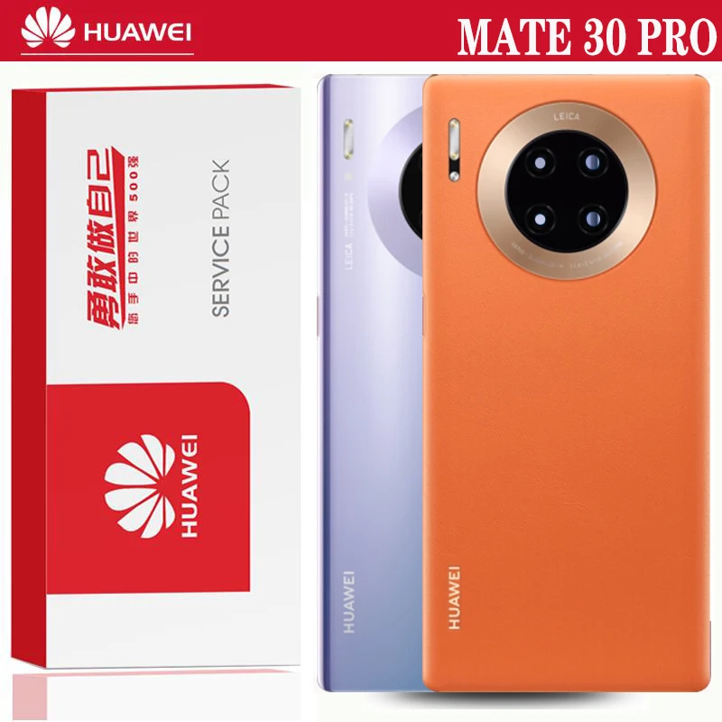Фото Оригинальная запасная задняя крышка для Huawei Mate 30 Pro аккумулятор стекло с