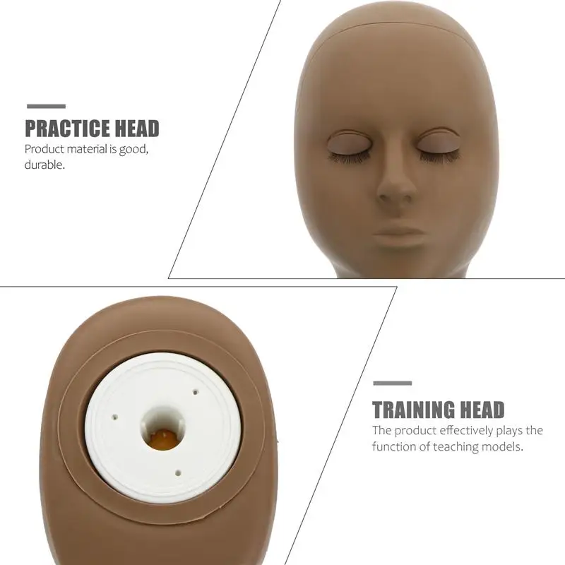 1 Set Head Eyelash Extension Silicone Salon Practice Head Face Head Training Head
1 Set Head Eyelash Extension Silicone Salon Practice Head Face Head Training Head