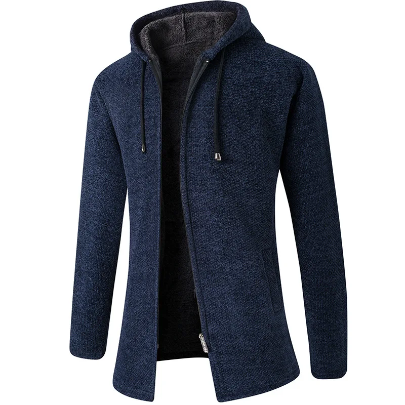 Winter Men's Sweater Coat Fleece Thicken Long Sleeve Cardigan Warm Knitted Windbreaker Mid-Length Hooded Casual Jacket
Winter Men's Sweater Coat Fleece Thicken Long Sleeve Cardigan Warm Knitted Windbreaker Mid-Length Hooded Casual Jacket
