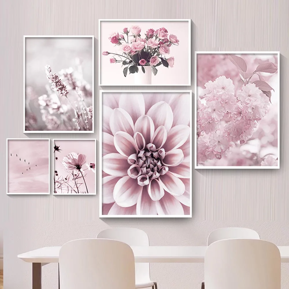Nordic Print Posters Pink Flower Cherry Blossom Rose Peony Sky Bird Wall Art Canvas Painting Wall Pictures For Living Room Decor
Nordic Print Posters Pink Flower Cherry Blossom Rose Peony Sky Bird Wall Art Canvas Painting Wall Pictures For Living Room Decor