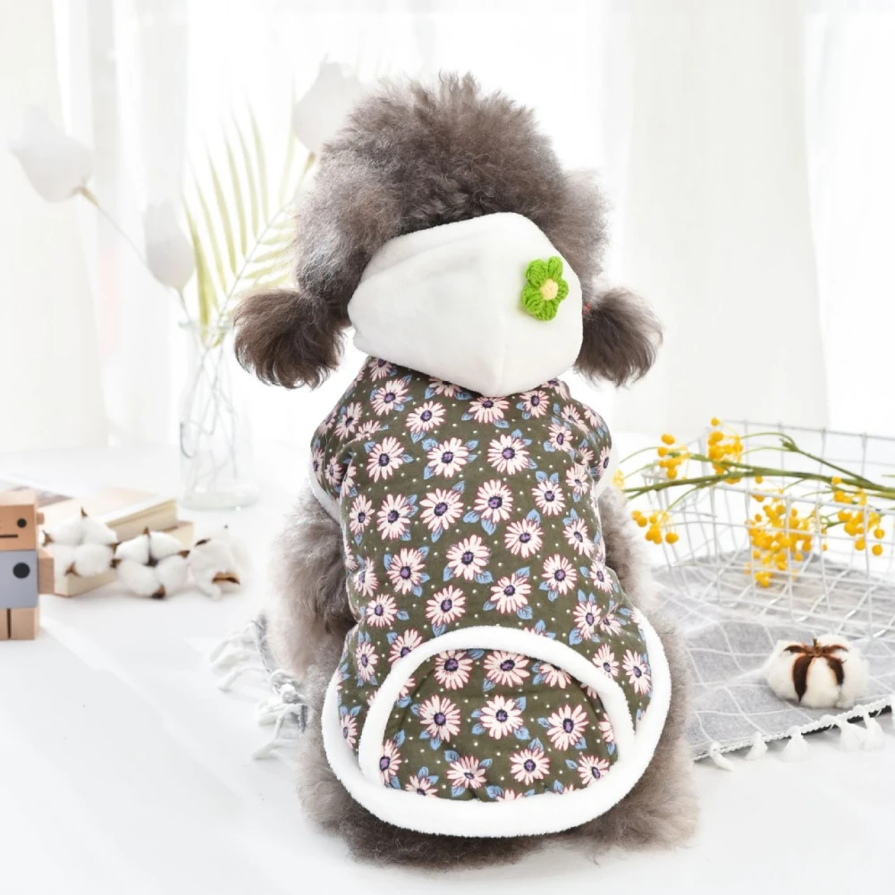 Dog Jacket Warm Padded Coat Winter Dog Clothes Corduroy Fleece Floral Coat for Teddy for Small Dogs Chihuahua Yorkies Outfit
Dog Jacket Warm Padded Coat Winter Dog Clothes Corduroy Fleece Floral Coat for Teddy for Small Dogs Chihuahua Yorkies Outfit