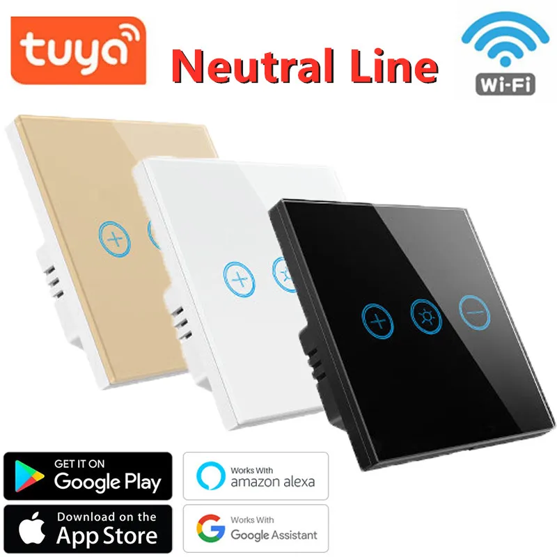 WiFi EU US Wall Touch Switch Neutral Line Smart Light Dimmer Switch Smart Life/Tuya APP Control Works With Alexa Google Voice
WiFi EU US Wall Touch Switch Neutral Line Smart Light Dimmer Switch Smart Life/Tuya APP Control Works With Alexa Google Voice
