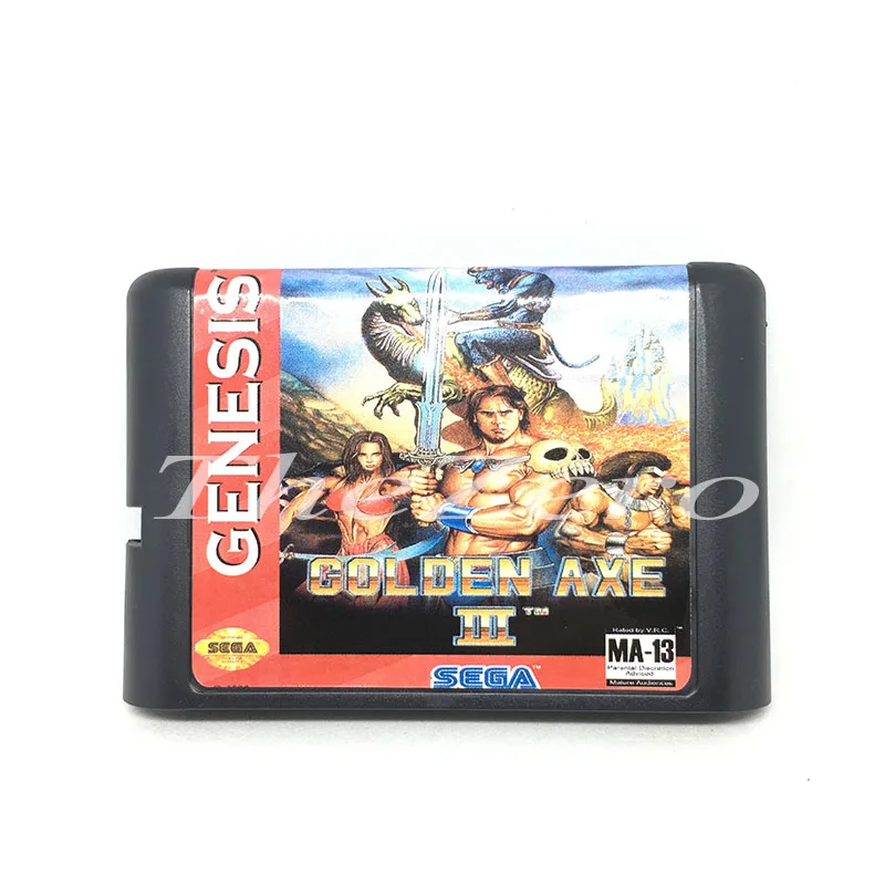 Золотой топоры III ЕС/японский оболочка для 16 бит карточная игра Genesis Системы Sega