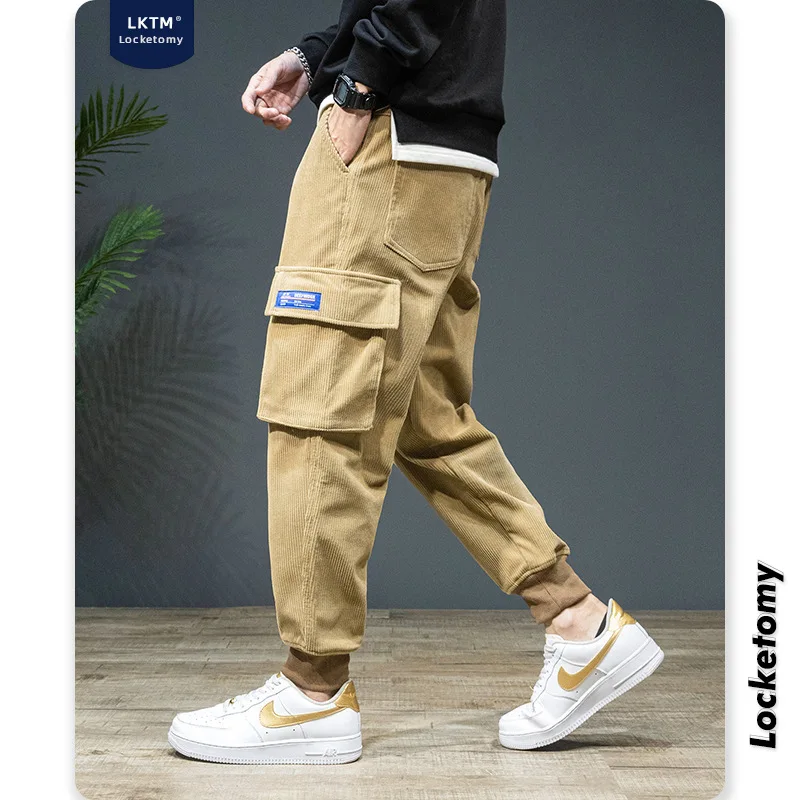 New Men's Casual Pants Corduroy Overalls Trendy Brand Loose Three-dimensional Pocket Casual Pants Streetwear повседневные брюк
New Men's Casual Pants Corduroy Overalls Trendy Brand Loose Three-dimensional Pocket Casual Pants Streetwear повседневные брюк
