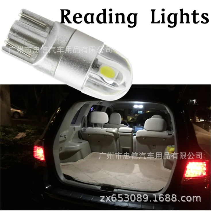 Yin-feng wide pressure 12-24V super bright car outside light daily running light T10 3030 2SMD
Yin-feng wide pressure 12-24V super bright car outside light daily running light T10 3030 2SMD