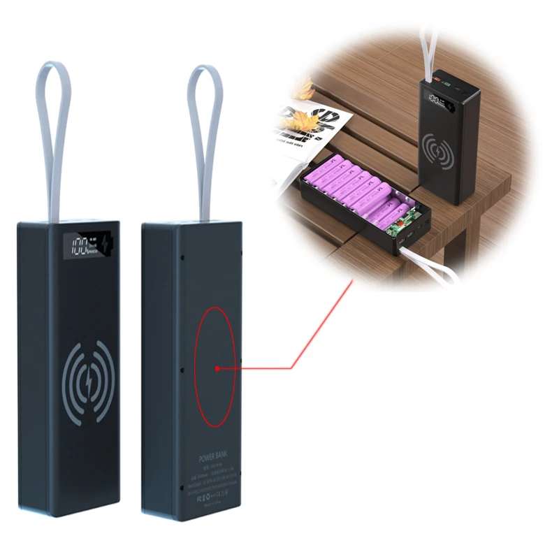 Чехол для аккумулятора со съемным ЖК-дисплеем QC3.0 PD 16x1865 0, 10 Вт
Чехол для аккумулятора со съемным ЖК-дисплеем QC3.0 PD 16x1865 0, 10 Вт