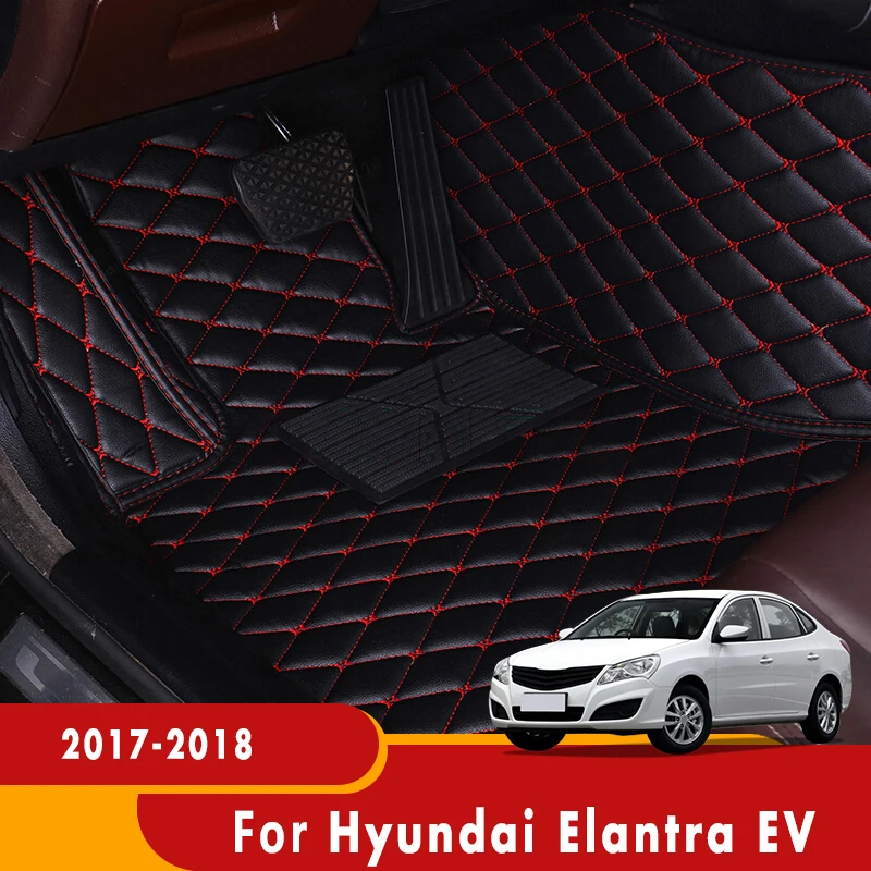 Для Hyundai Elantra EV 2017 2018 автомобильные коврики на заказ ковры аксессуары для