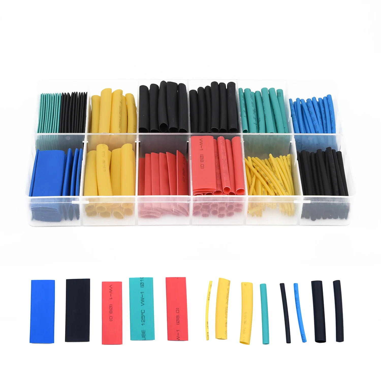 280ps Boxed Heat Shrink Tubing 2:1 Electronic DIY Kit, Insulated Polyolefin Sheathed Shrink Tubing Cables And Cables Data Line
280ps Boxed Heat Shrink Tubing 2:1 Electronic DIY Kit, Insulated Polyolefin Sheathed Shrink Tubing Cables And Cables Data Line