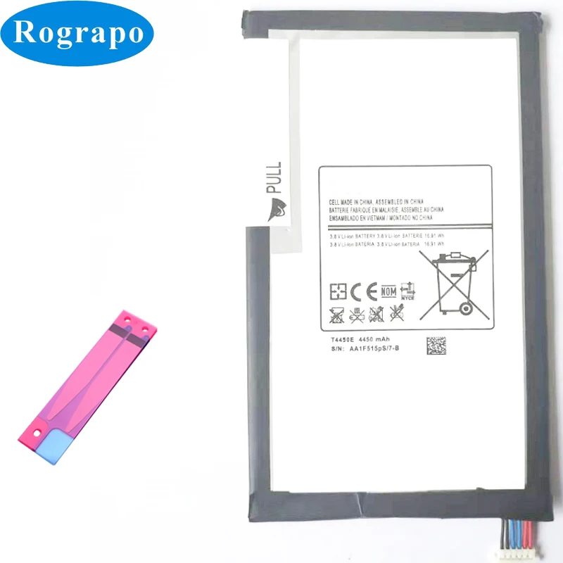 Новая Полная батарея 4450 мАч T4450E для Samsung GALAXY Tab 3 8 0 T310 T311 T315 SM E0288 E0396|Аккумуляторы