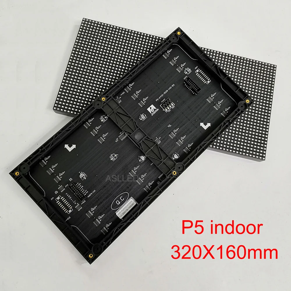 Внутренняя полноцветная светодиодная панель дисплея P5 320X120 мм интерфейс HUB75