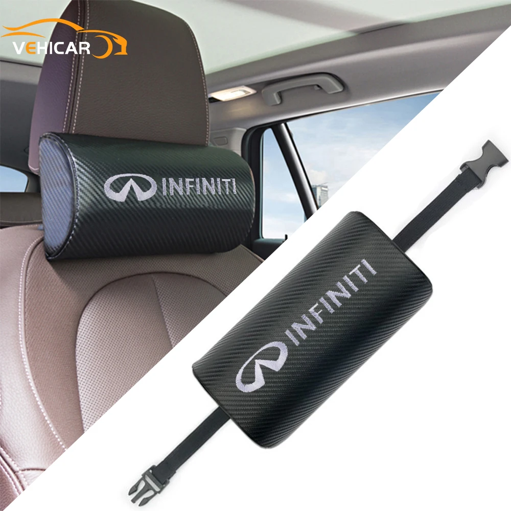 VEHICAR Car Pillow For INFINITI Travel Rest Car Headrest Support Pillow Carbon Fiber Auto Universal Removable Car Accessories
VEHICAR Car Pillow For INFINITI Travel Rest Car Headrest Support Pillow Carbon Fiber Auto Universal Removable Car Accessories
