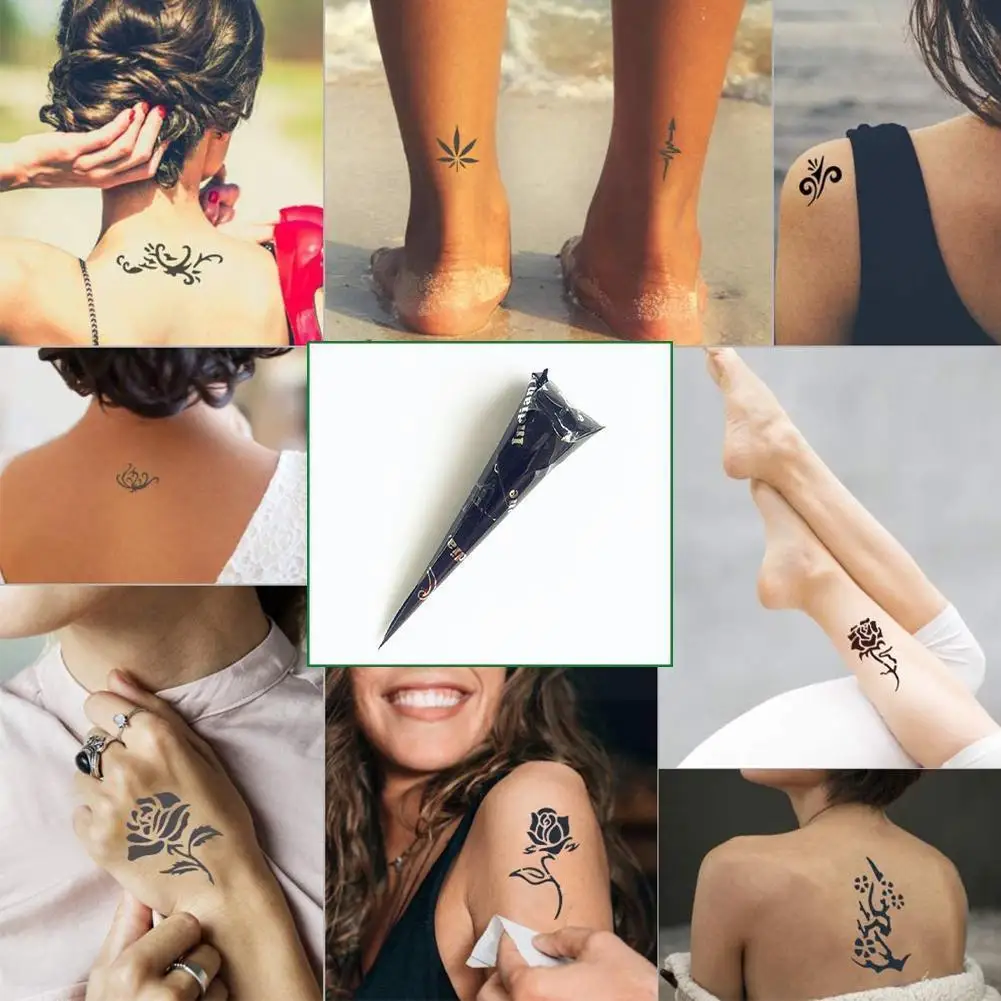 Natural Indian Henna Black Brown Tattoo Ink 15g Sticker Body Cones Ointment Security Paste Temporary Paint Art
Natural Indian Henna Black Brown Tattoo Ink 15g Sticker Body Cones Ointment Security Paste Temporary Paint Art