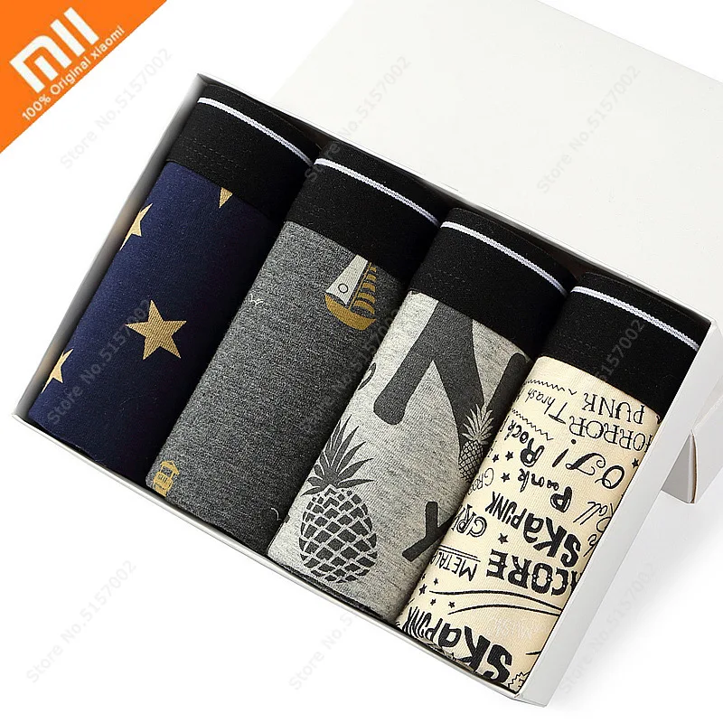 Xiaomi 4 шт Мужское нижнее белье, мужское нижнее белье, трусы, хлопковые трусы-боксеры с принтом нижнее белье удобные дышащие мужские плавки, u-о...
Xiaomi 4 шт Мужское нижнее белье, мужское нижнее белье, трусы, хлопковые трусы-боксеры с принтом нижнее белье удобные дышащие мужские плавки, u-о...