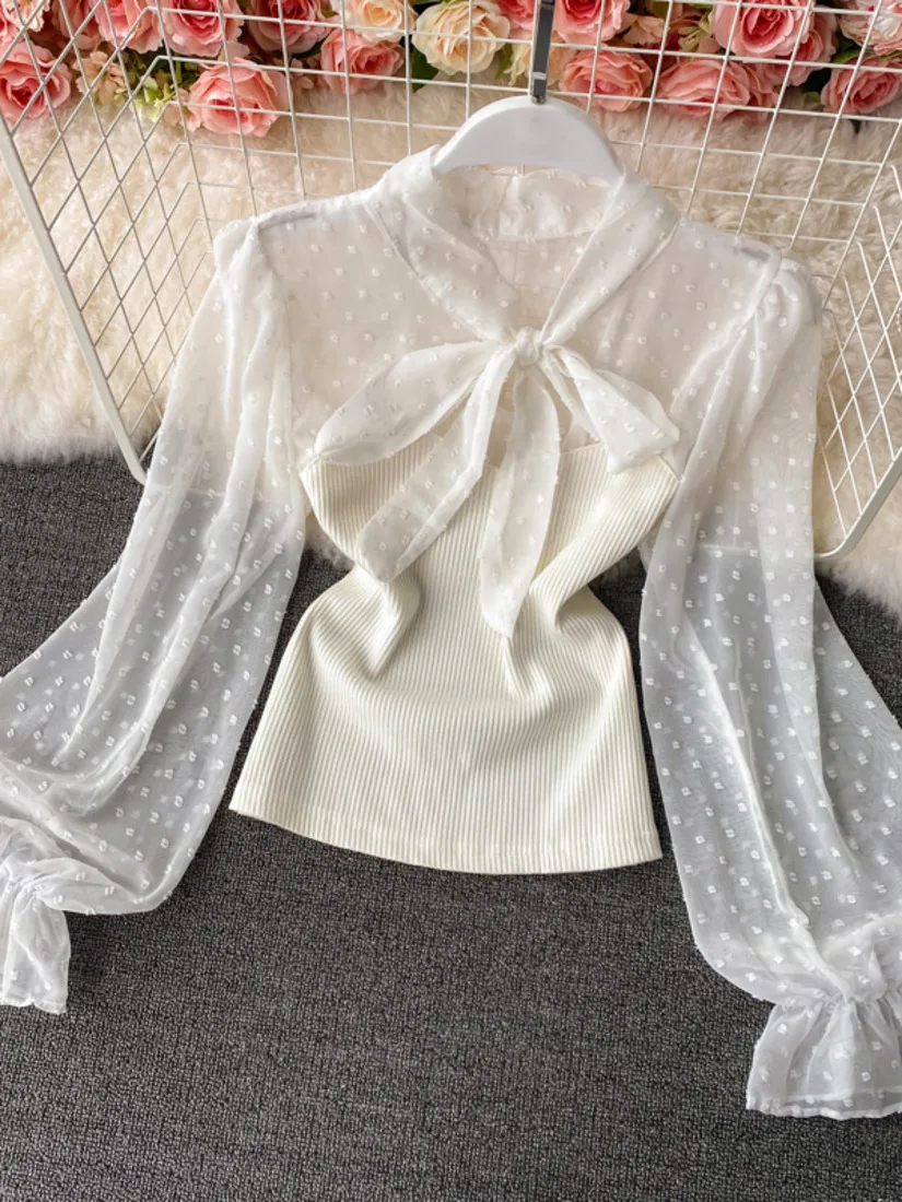 Hot French Angel Chic Top Design Women Butterfly Tie Gauze Transparent Chiffon Aesthetic Shirt Summer 2021 Office Work OL Casual
Hot French Angel Chic Top Design Women Butterfly Tie Gauze Transparent Chiffon Aesthetic Shirt Summer 2021 Office Work OL Casual