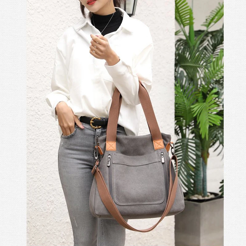 New Fashion Canvas Shoulder Bag Women Large Capacity Messenger Bags For Women Vintage Luxury Designer Crossbody Handbag Female
New Fashion Canvas Shoulder Bag Women Large Capacity Messenger Bags For Women Vintage Luxury Designer Crossbody Handbag Female