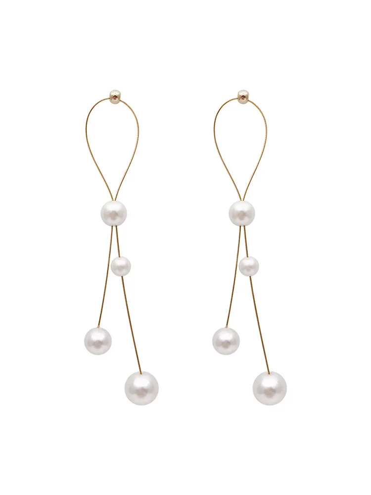 BS150 Pearl Earring S925 Silver Needles Drop Earrings Long Tassel Super Fairy Celebrity Female Ear Jewelry Wholesale
BS150 Pearl Earring S925 Silver Needles Drop Earrings Long Tassel Super Fairy Celebrity Female Ear Jewelry Wholesale