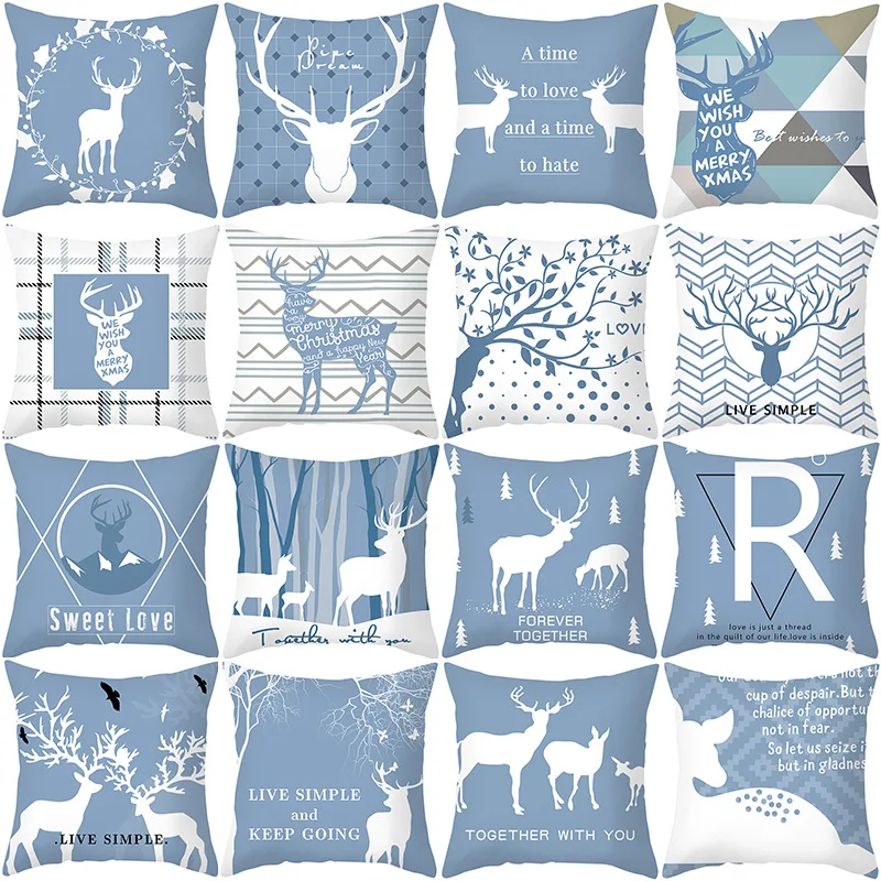 2021 New Blue Simple Geometric Elk Peach Skin Sofa Pillow Case Anime Christmas Decorations for Home Living Room Cushion Cover
2021 New Blue Simple Geometric Elk Peach Skin Sofa Pillow Case Anime Christmas Decorations for Home Living Room Cushion Cover