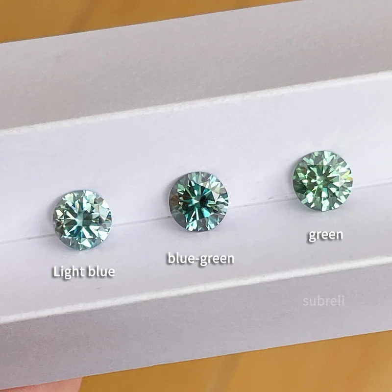 Color D VVS Loose Moissanite Stone Blue-green Blue For Jewelry Ring Round Excellent Cut Synthetic Diamond Gemstone
Color D VVS Loose Moissanite Stone Blue-green Blue For Jewelry Ring Round Excellent Cut Synthetic Diamond Gemstone