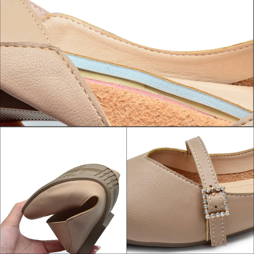 Women Shoes 2020 Summer Autumn Soft PU Ballet Flats Slip on Shoes Strap Buckle Squre Toe soft Rubber outsole COSYSUSY
Women Shoes 2020 Summer Autumn Soft PU Ballet Flats Slip on Shoes Strap Buckle Squre Toe soft Rubber outsole COSYSUSY