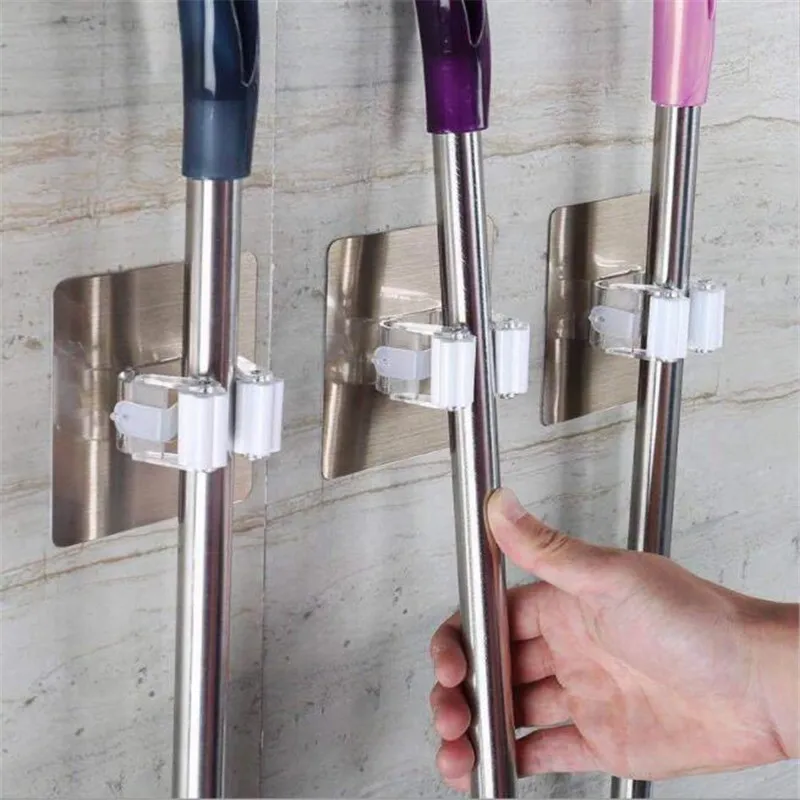 1Pcs Kitchen Bathroom Adhesive Multi-Purpose Hooks Wall Mounted Mop Organizer Holder RackBrush Broom Hanger Strong Hooks
1Pcs Kitchen Bathroom Adhesive Multi-Purpose Hooks Wall Mounted Mop Organizer Holder RackBrush Broom Hanger Strong Hooks