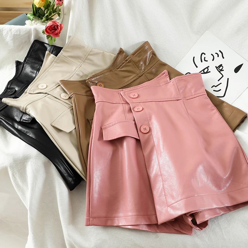 female ins super fire autumn and winter irregular high waist straight pu leather all-match skirt shorts
female ins super fire autumn and winter irregular high waist straight pu leather all-match skirt shorts