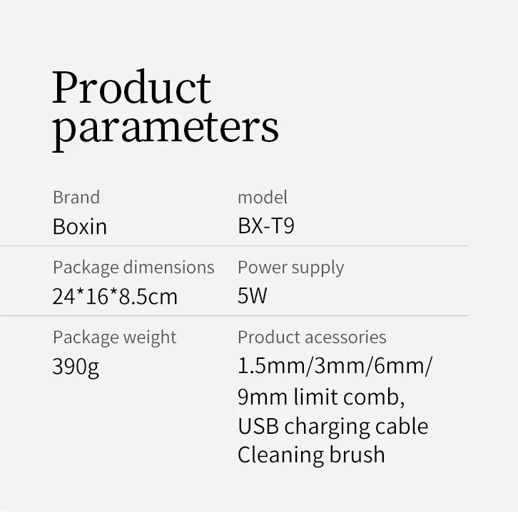 5W Metal Hair Trimmer Ceramic Cutter Hair Clipper Kit Cordless Hair Cutting Machine USB Charging Beard Trimmer Haircut Styling 
5W Metal Hair Trimmer Ceramic Cutter Hair Clipper Kit Cordless Hair Cutting Machine USB Charging Beard Trimmer Haircut Styling
