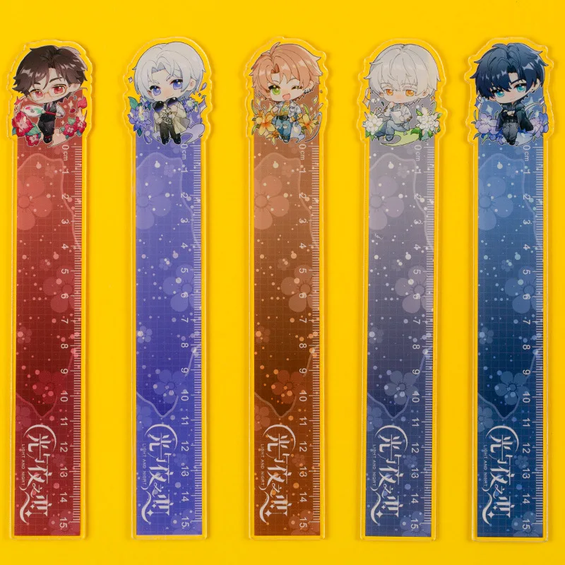 Light and Night Ruler Anime Straight Rulers Triangular Ruler Protractor Set School Supplies Student Stationery Drafting Supply
Light and Night Ruler Anime Straight Rulers Triangular Ruler Protractor Set School Supplies Student Stationery Drafting Supply