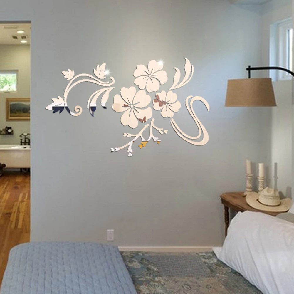 Flower Pattern Wall Decal Removable Creative Mirror Wall Sticker Peel&Stick Art DIY Decals For Room Decoration Furniture 78*60cm
Flower Pattern Wall Decal Removable Creative Mirror Wall Sticker Peel&Stick Art DIY Decals For Room Decoration Furniture 78*60cm