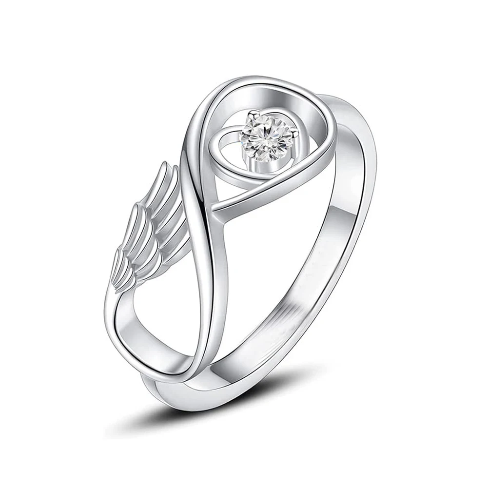 Infinity Wing Cremation Ring For Ashes Memorial Urn Jewelry Human Pet Ash Holder Stainless Steel Funeral Keepsake Gift for Women
Infinity Wing Cremation Ring For Ashes Memorial Urn Jewelry Human Pet Ash Holder Stainless Steel Funeral Keepsake Gift for Women